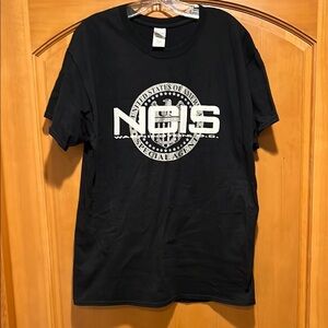 Gildan Black Short Sleeve Tee with NCIS Logo